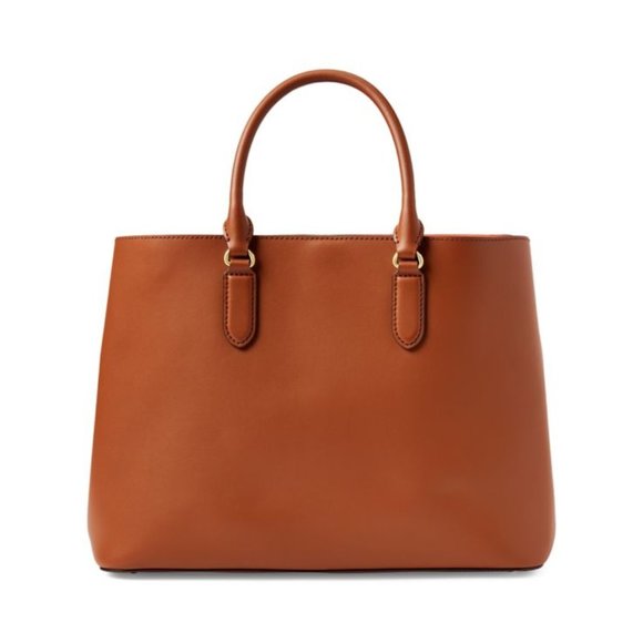 Lauren by Ralph Lauren: Logo Leather Satchel - Picture 4 of 5